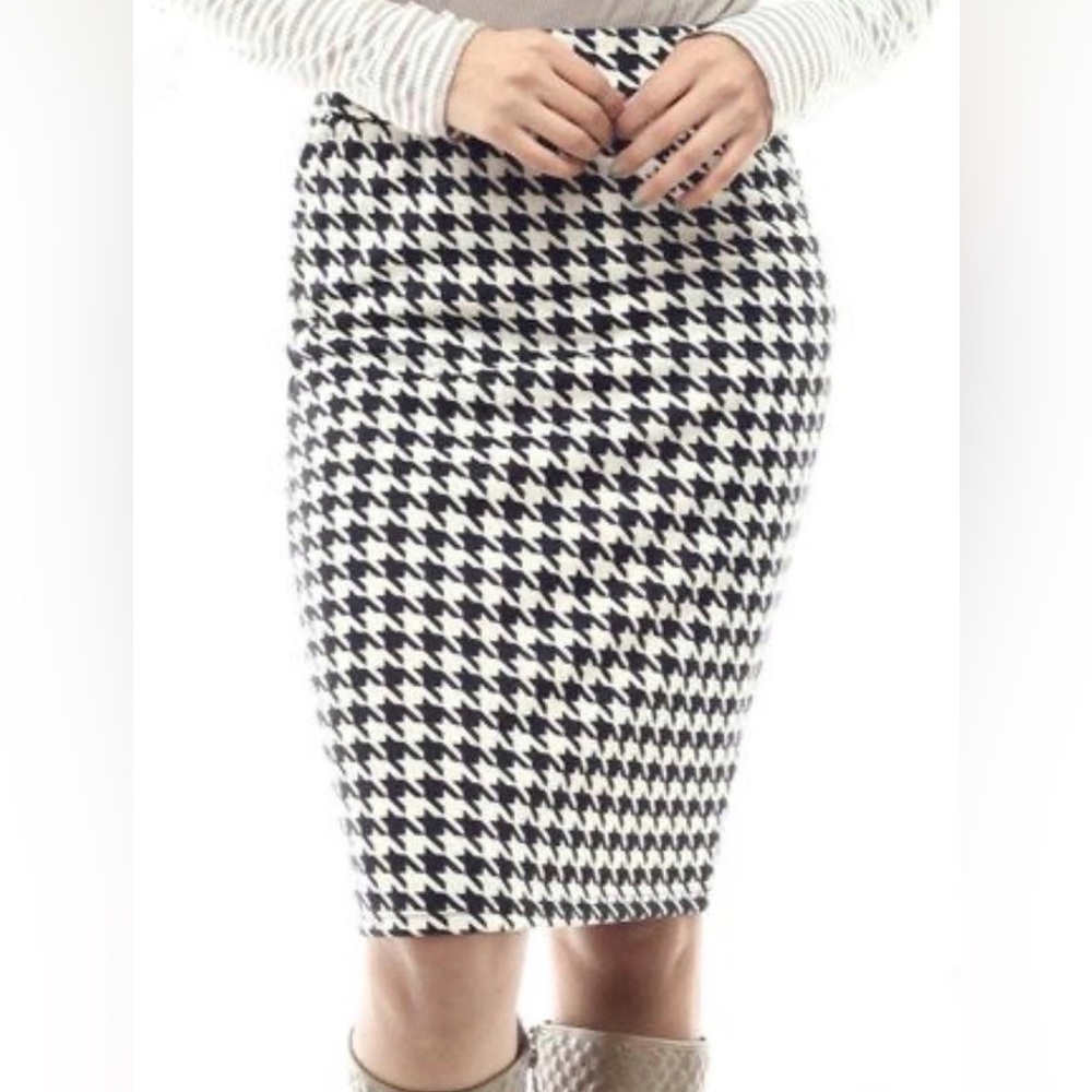 Talbots Classic Wool Black/White Skirt